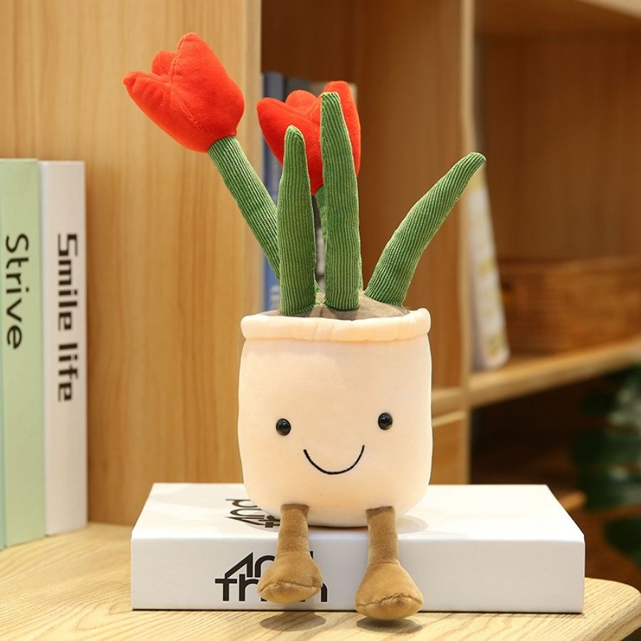 peluche-fleur-rouge