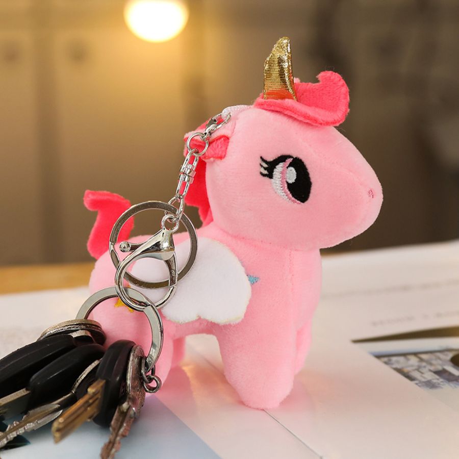 Peluche Licorne Rose à Corne Dorée et Étoile Bleue – Image 12