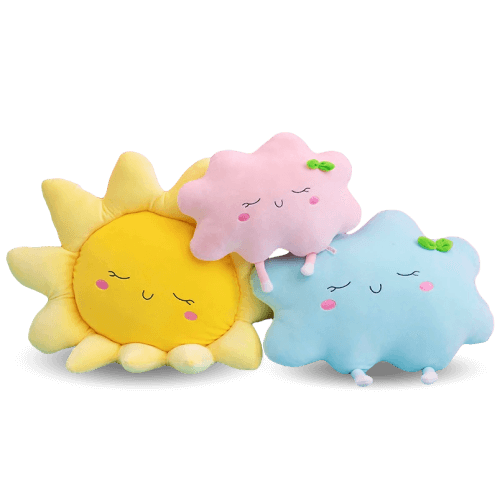 Peluche Kawaii en Nuage Bleu – Image 2