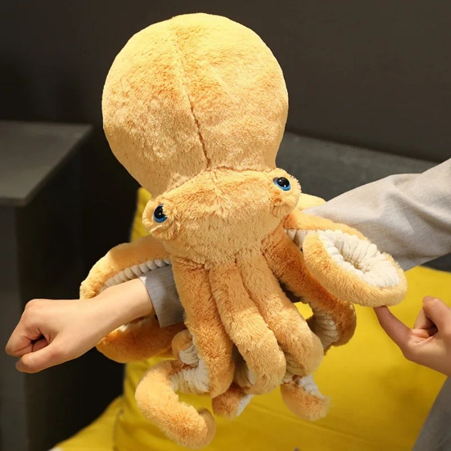 Peluche Pieuvre Mignonne en Tissu Doux Multicolore – Image 7