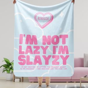 Couverture Polaire Rose et Bleu Rebecca « Slayzy »