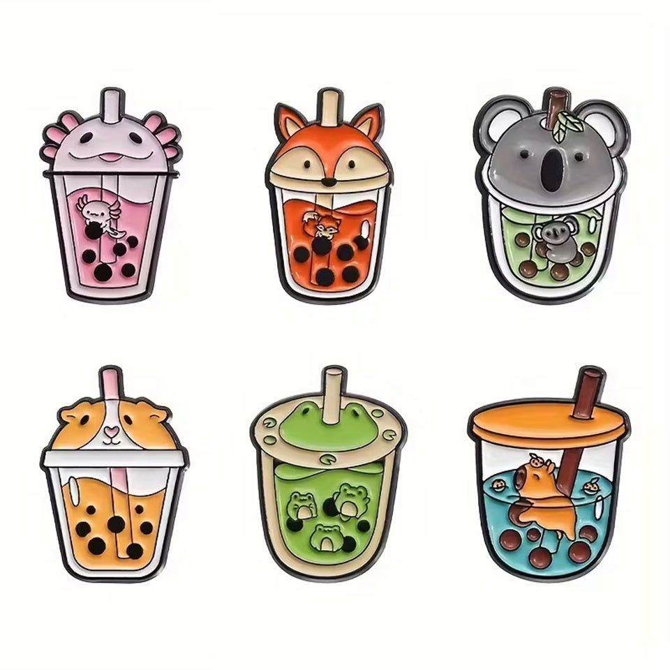 Pin's Bubble Tea Kawaii aux Animaux – Image 5