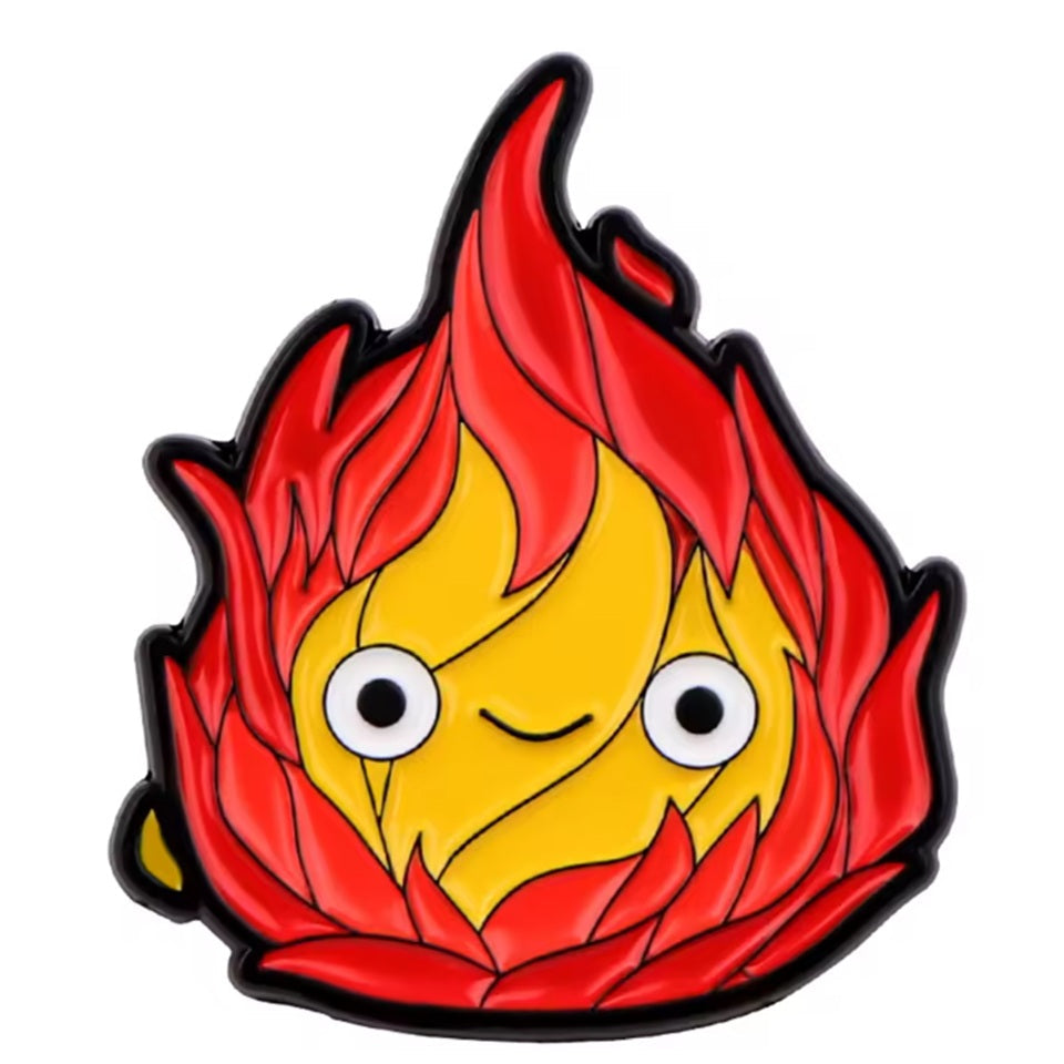 Pin's Calcifer Doré Émaillé – Image 2