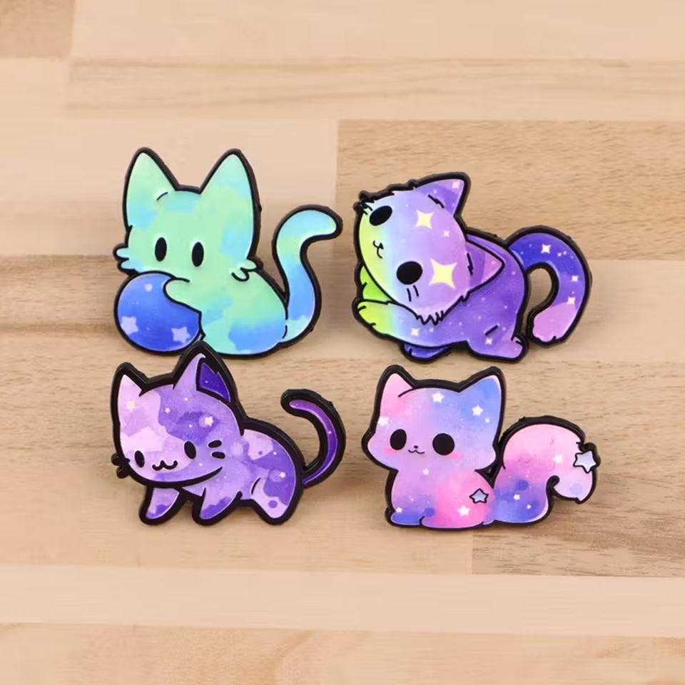 Pin's Chat Galaxie Lumineux – Image 4