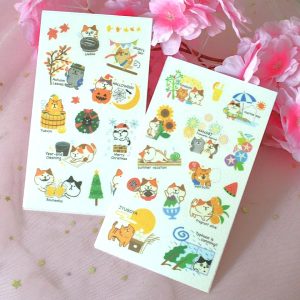 Planches de Stickers Chats du Japon