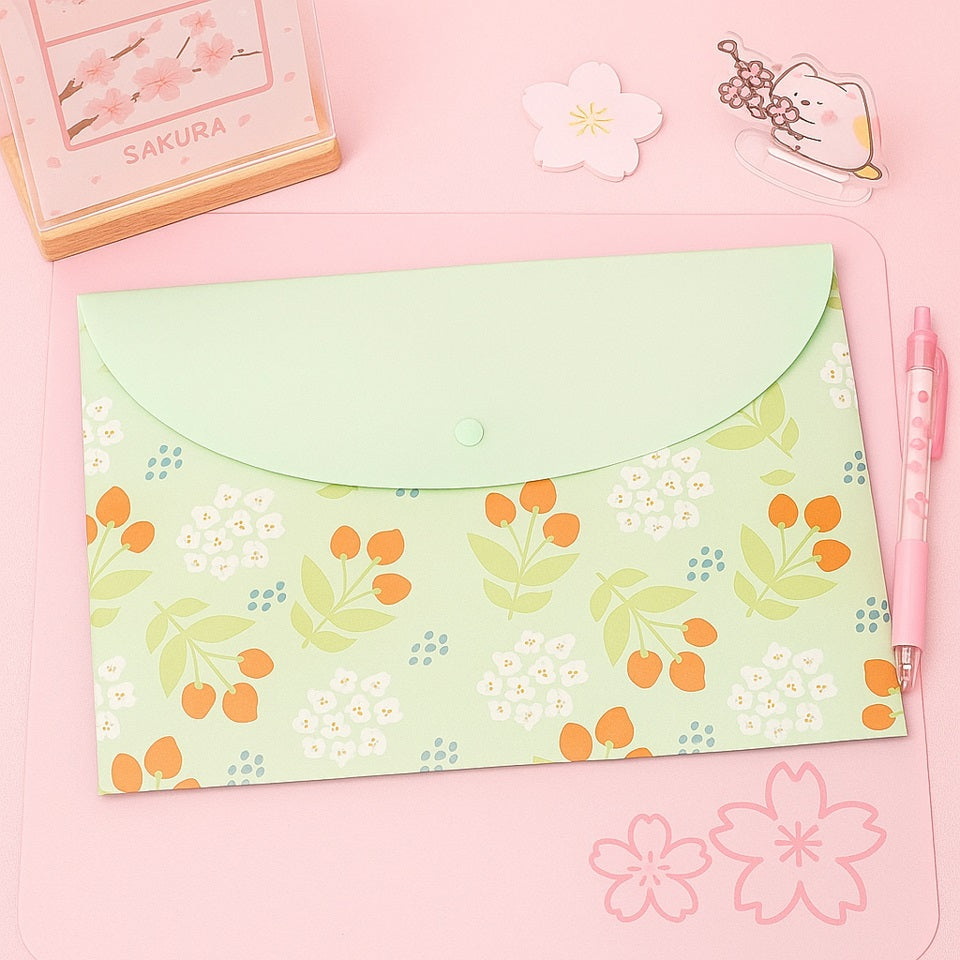 Pochette en Plastique à Motif Floral – Image 4