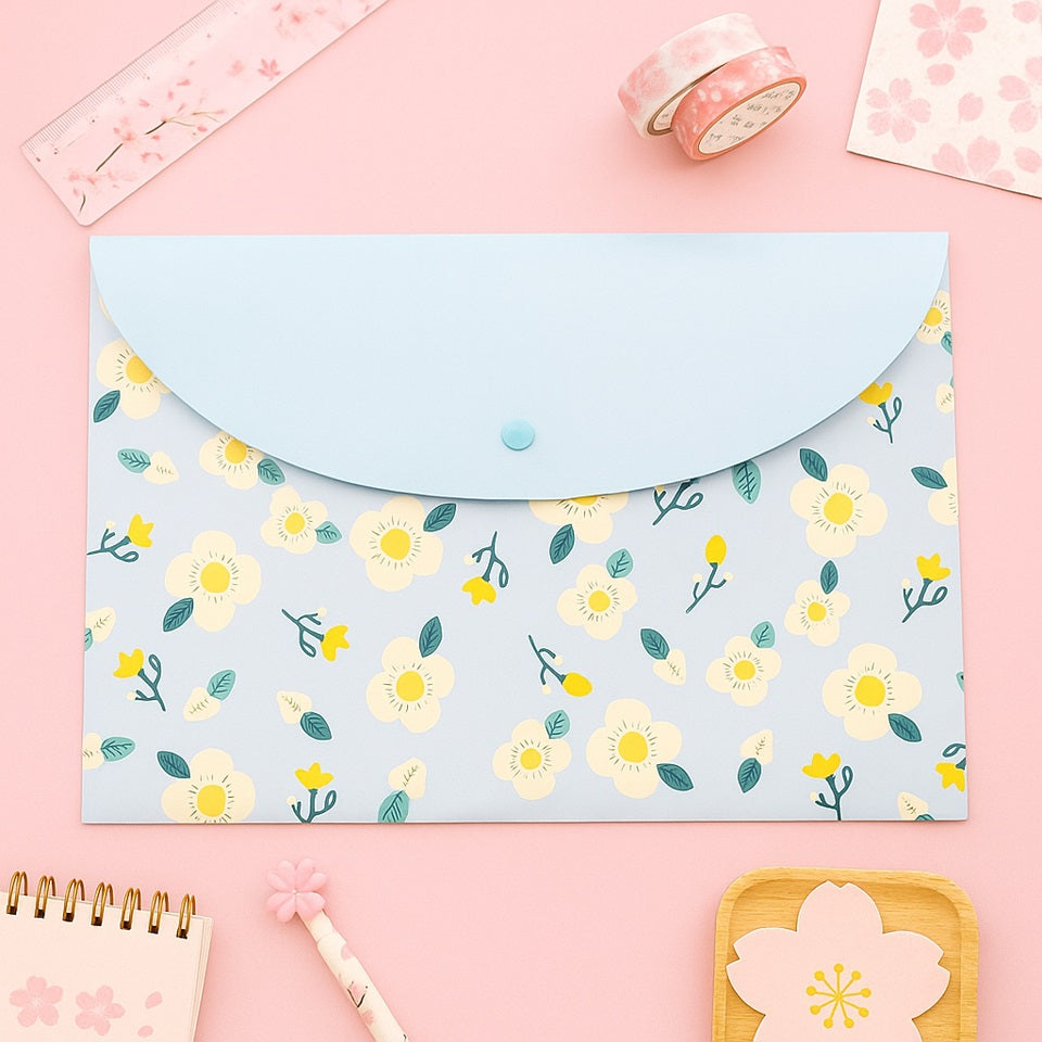 Pochette en Plastique à Motif Floral – Image 3