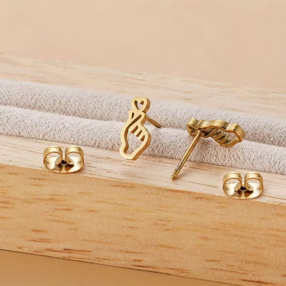 Boucles d'Oreilles en Forme de Cœur – Image 2