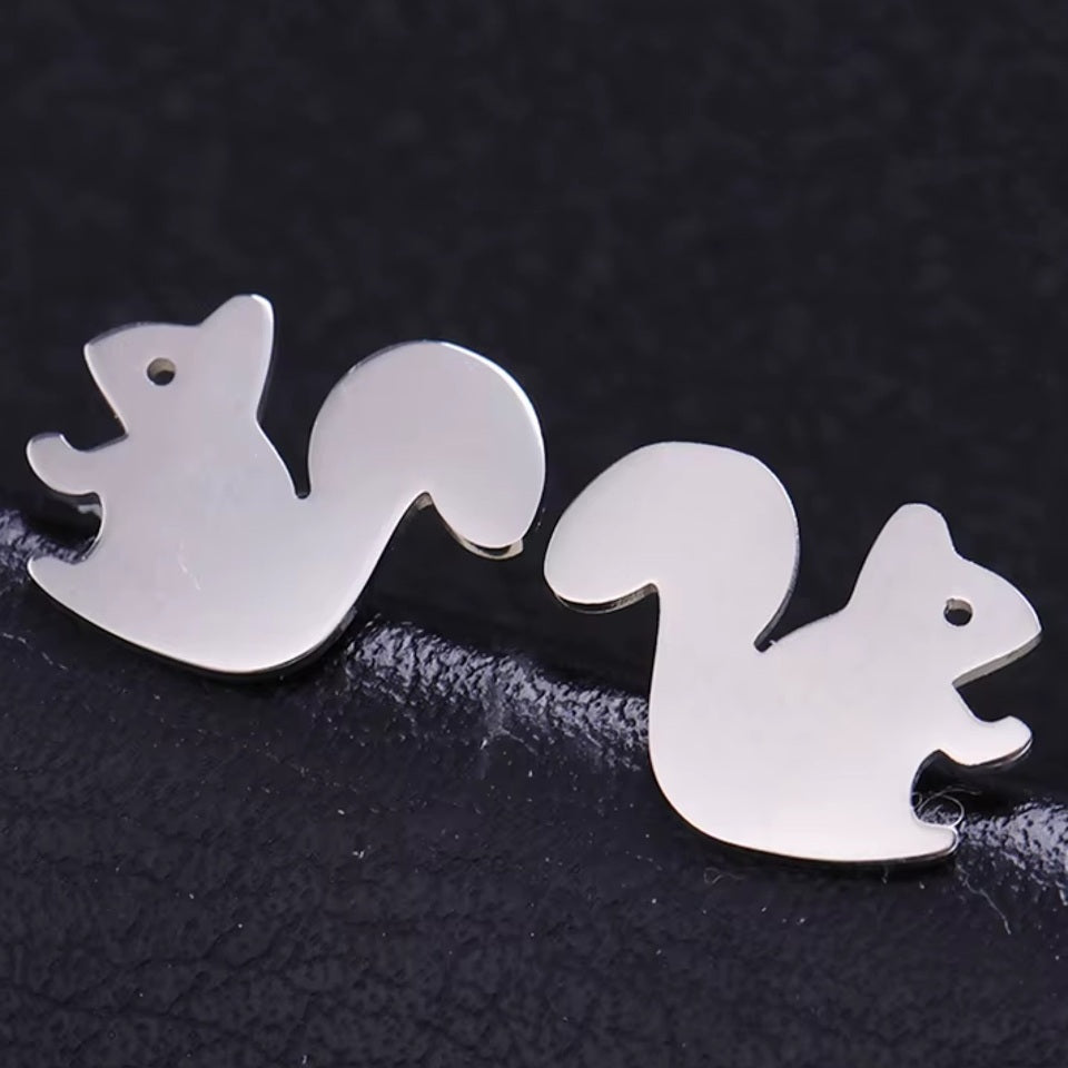 Boucles d'Oreilles Écureuil Mignon – Image 3
