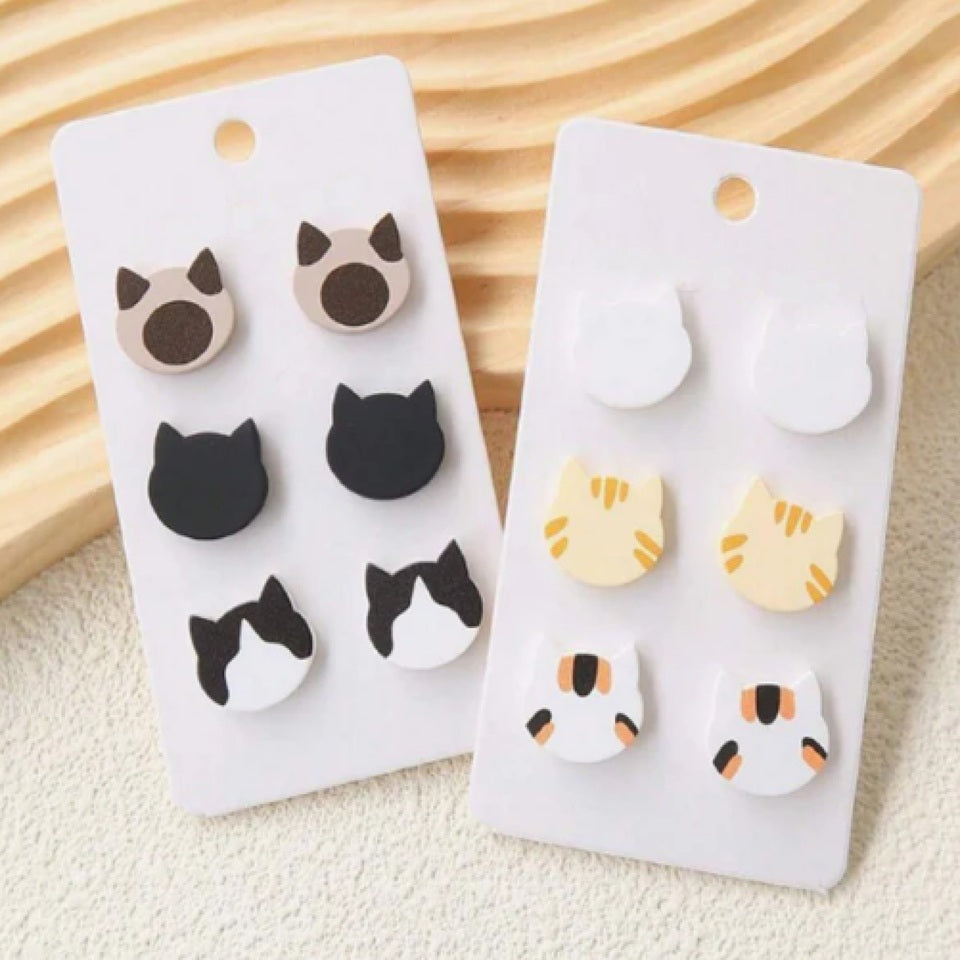 Boucles d'Oreilles Chat Élégantes – Image 3