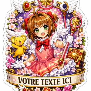 Sticker Prénom personnalisé Card Captor Sakura