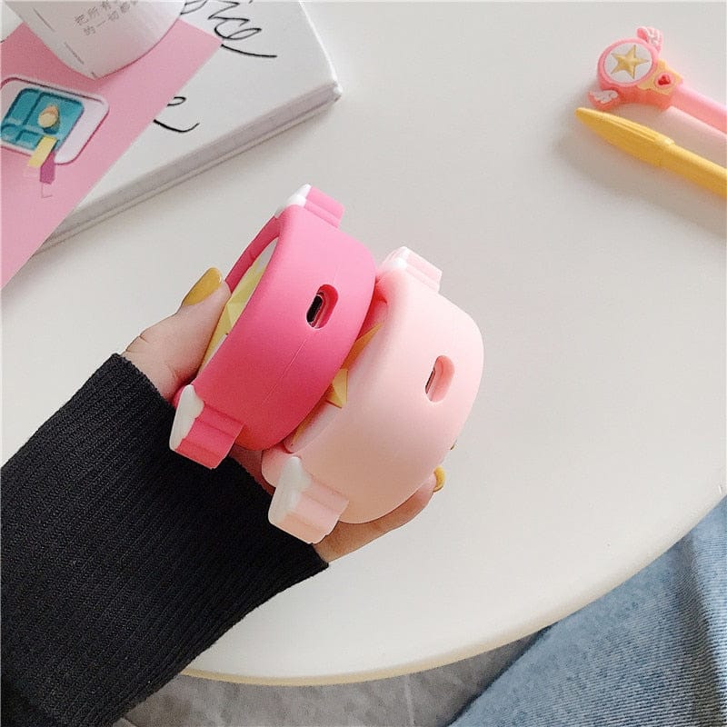 Coque AirPods en Silicone Rose à Étoile et Ailes – Image 10