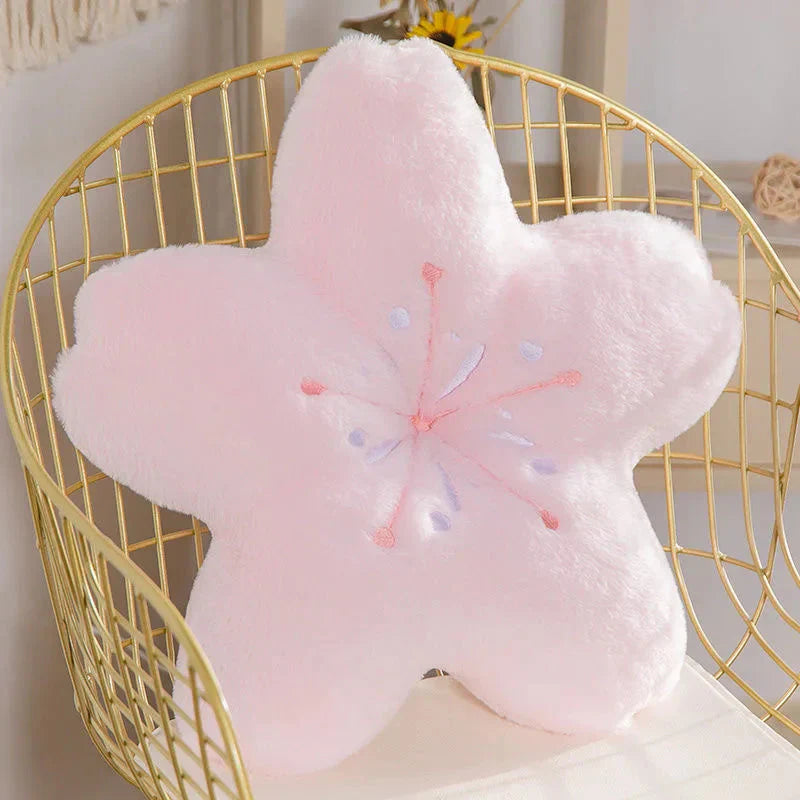 Coussin en Peluche Sakura Rose Pâle – Image 8