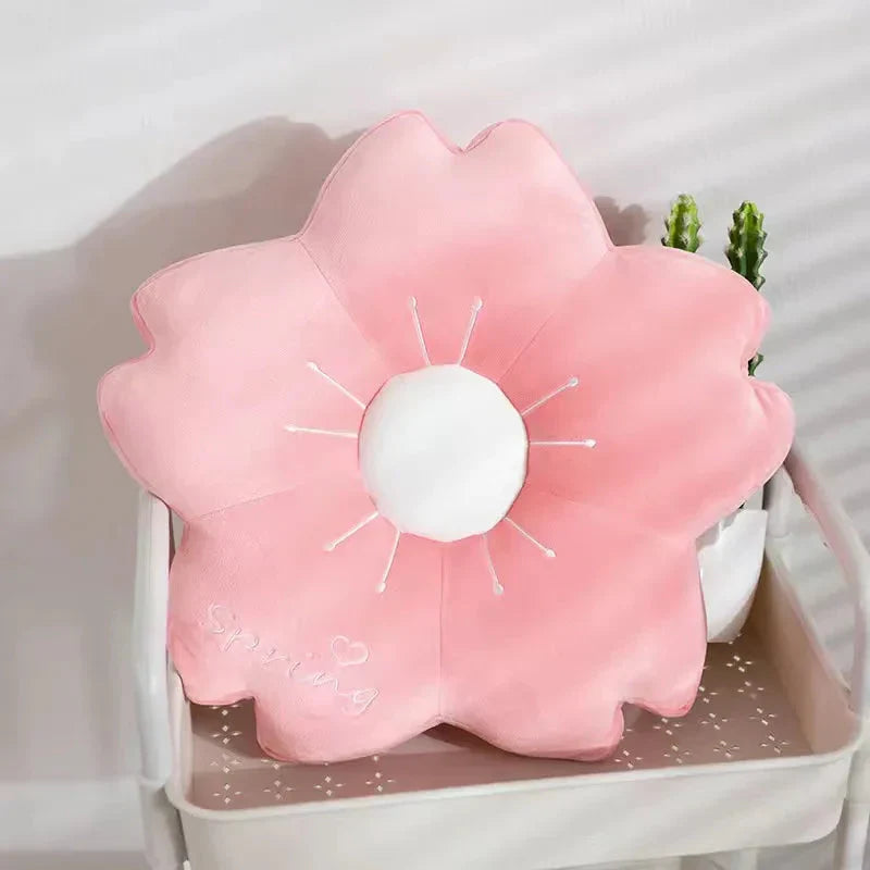 Coussin peluche Sakura fleur de cerisier - Câlin Kawaii