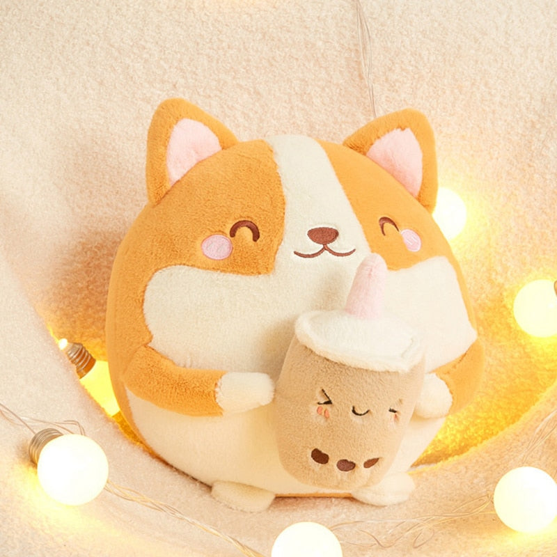 Peluches Shoppu Boba Milk Tea - Câlin Kawaii