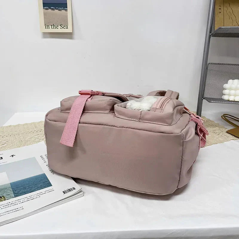 Sac à Dos Kawaii Vert Sauge Clair avec Poches Vitrines – Image 38