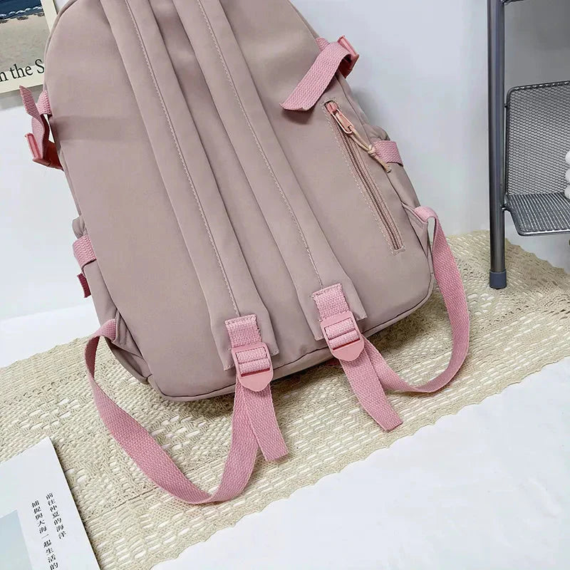Sac à Dos Kawaii Vert Sauge Clair avec Poches Vitrines – Image 47