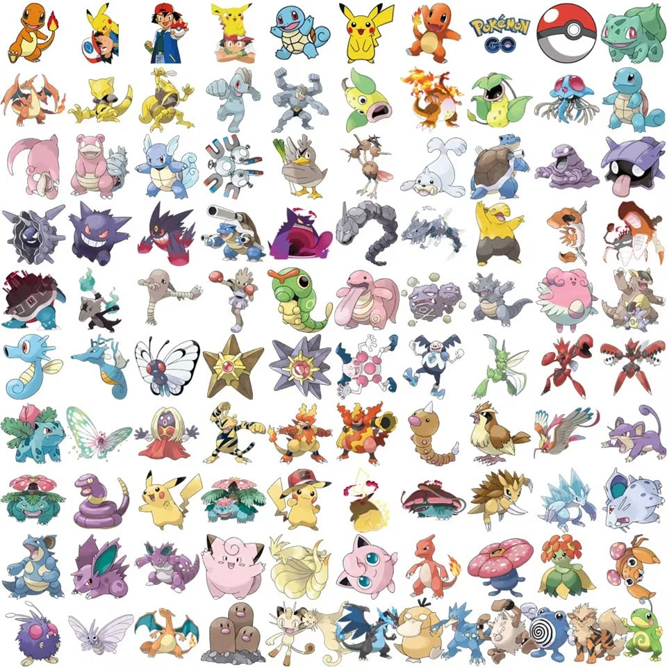 Lot de 20 Stickers Pokémon Colorés – Image 3