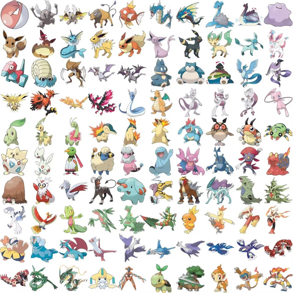Lot de 20 Stickers Pokémon Colorés – Image 4