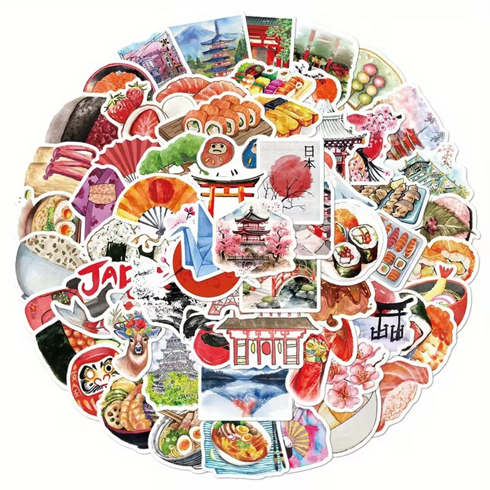 Stickers Thème Japon, Lot de 20 Pièces en Promo – Image 6