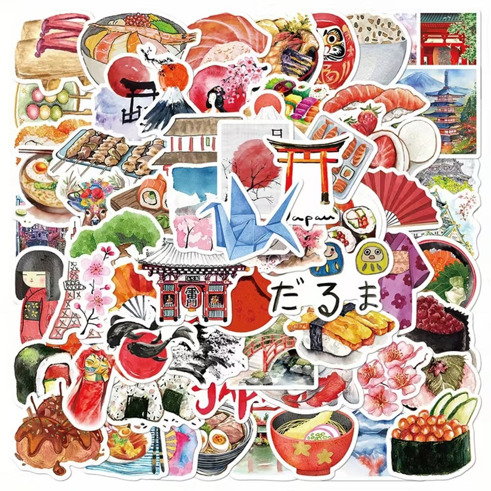 Stickers Thème Japon, Lot de 20 Pièces en Promo – Image 4