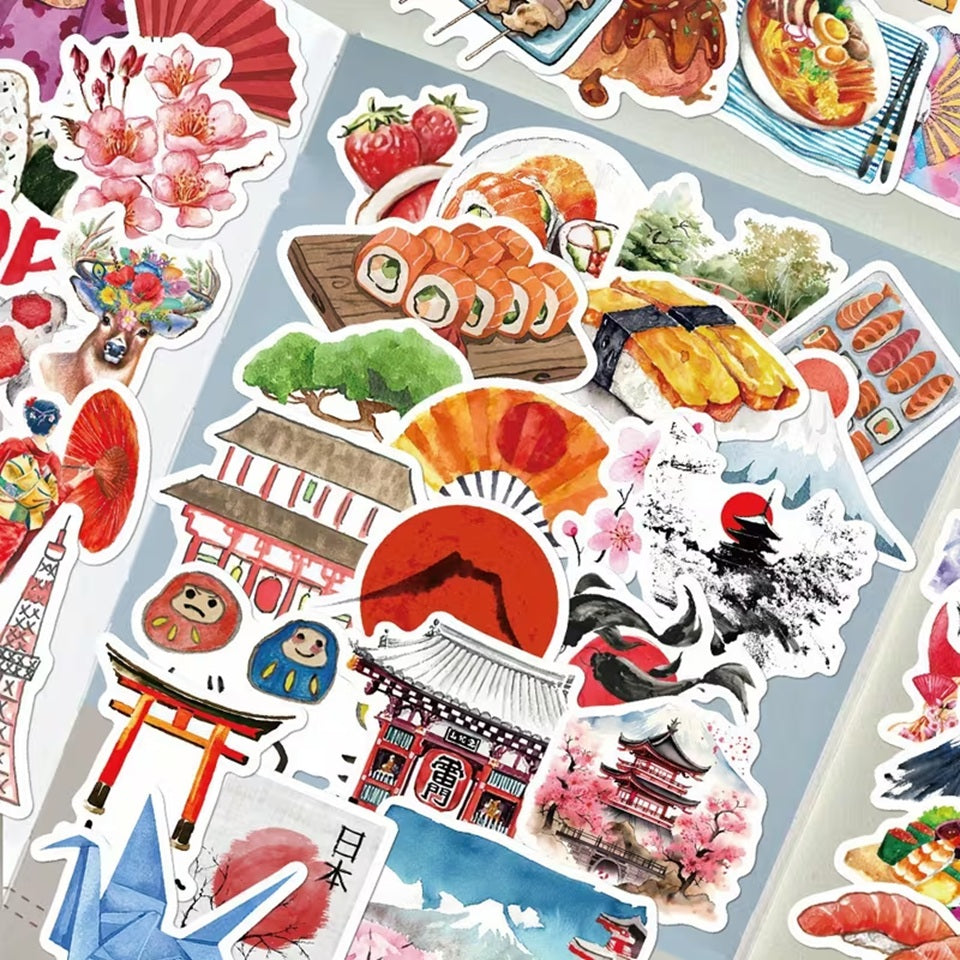 Stickers Thème Japon, Lot de 20 Pièces en Promo – Image 5