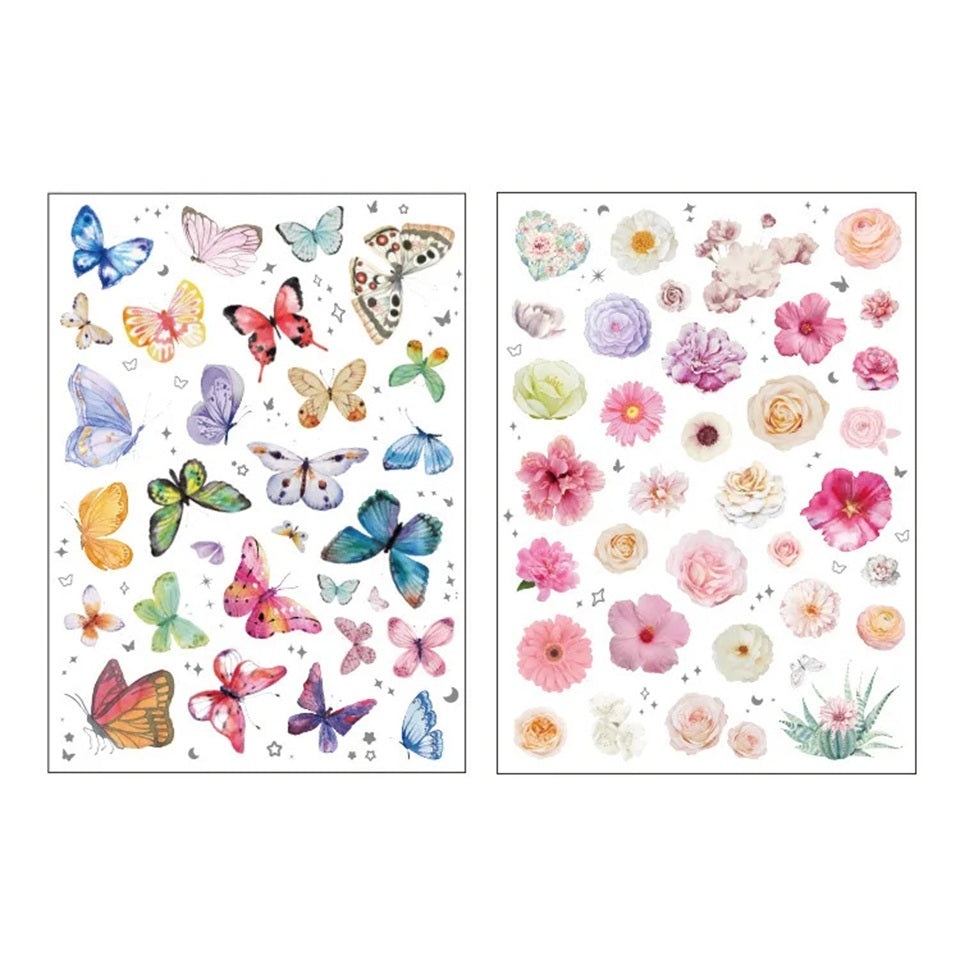 Planches de Stickers Papillons et Fleurs (Lot de 2) – Image 6