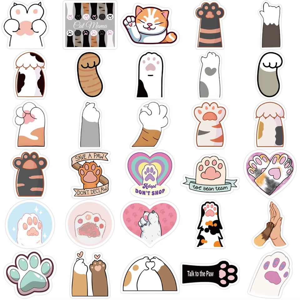Stickers Pattes de Chat en Lot de 20 – Image 4