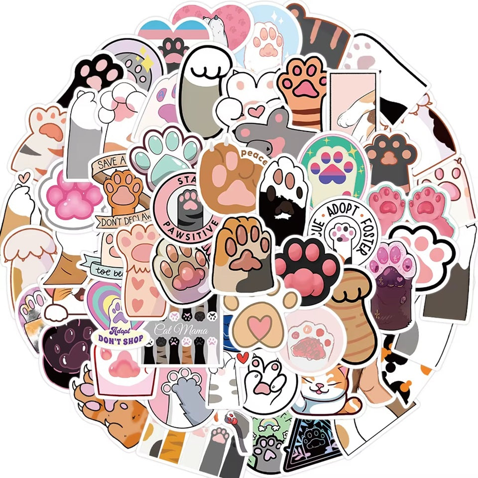 Stickers Pattes de Chat en Lot de 20 – Image 2