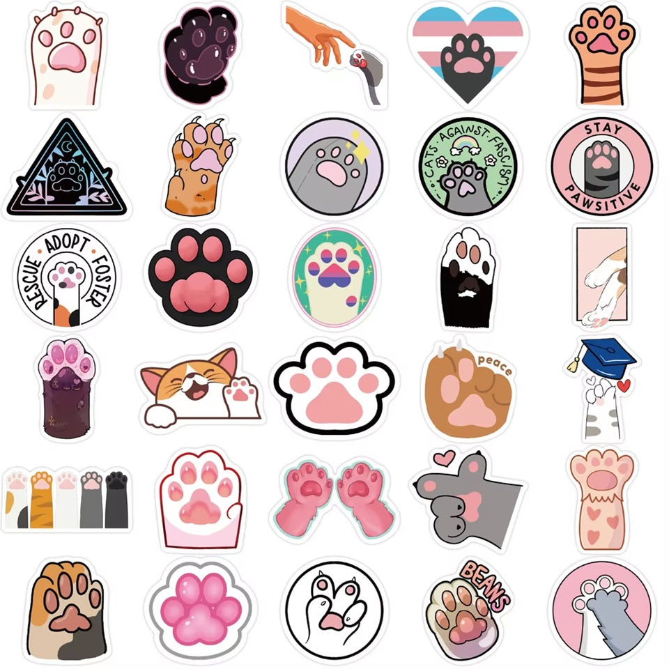 Stickers Pattes de Chat en Lot de 20 – Image 3