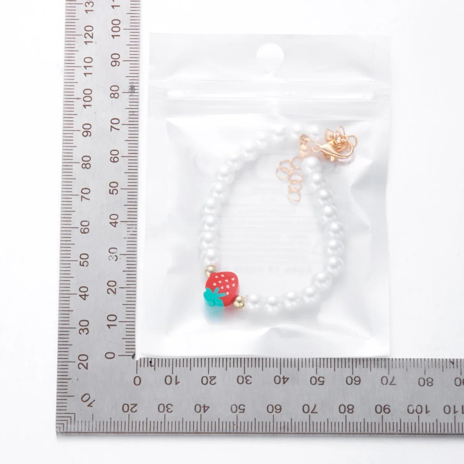Collier Multirangs Perles et Fraises Rouge et Blanc – Image 18