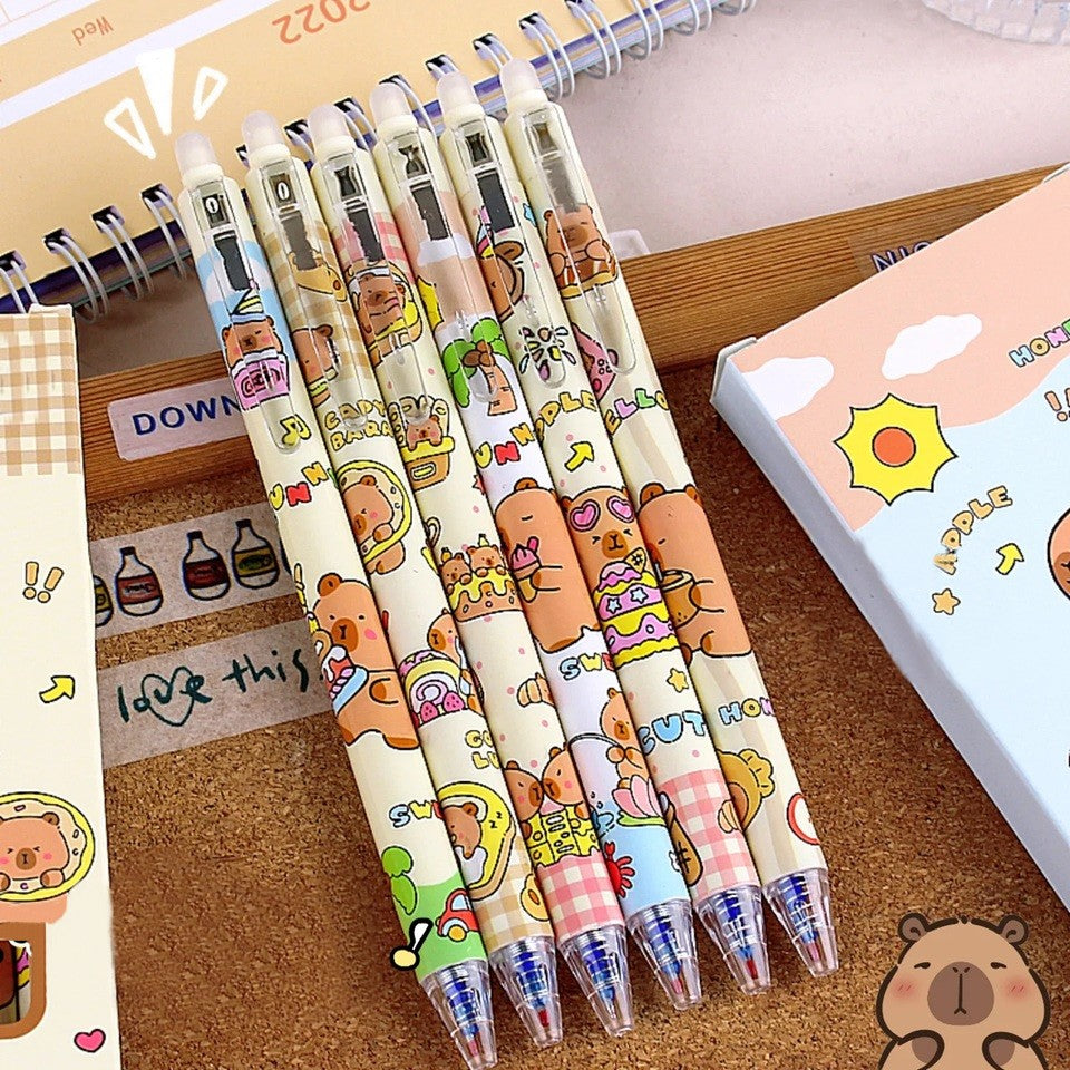 Stylo Gel Effaçable Capybara Gourmand – Image 2