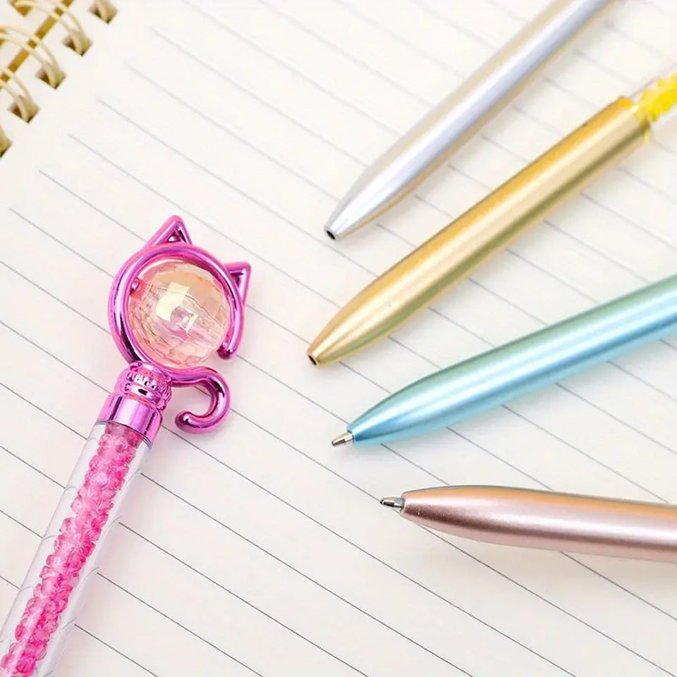 Stylo Cristal à Motif Chat – Image 4