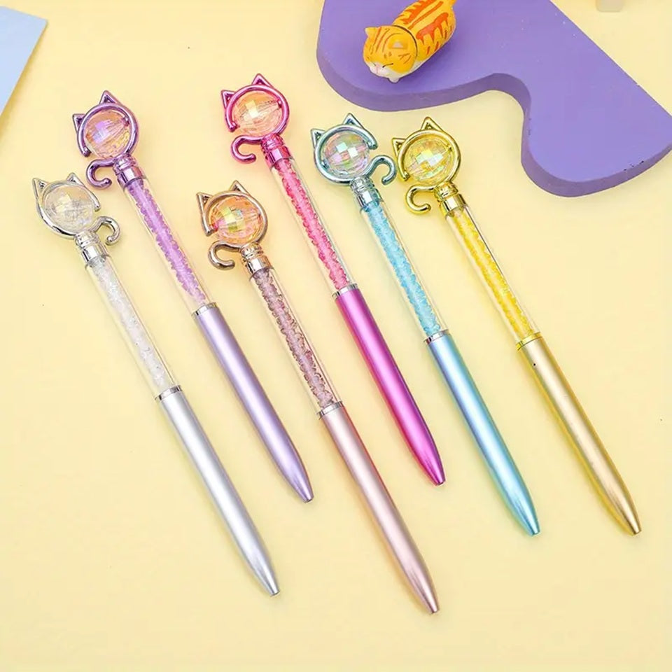 Stylo Cristal à Motif Chat – Image 2