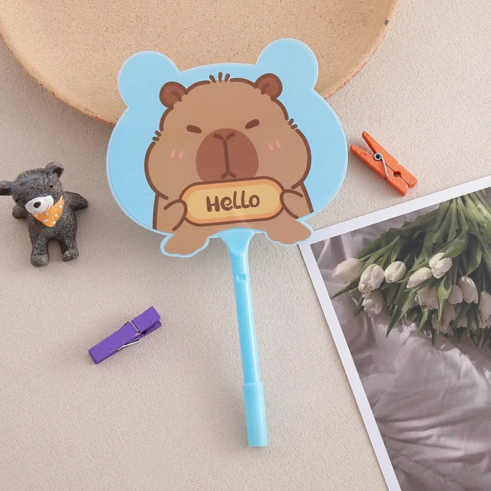 Stylo Capybara kawaii en Éventail Japonais – Image 4