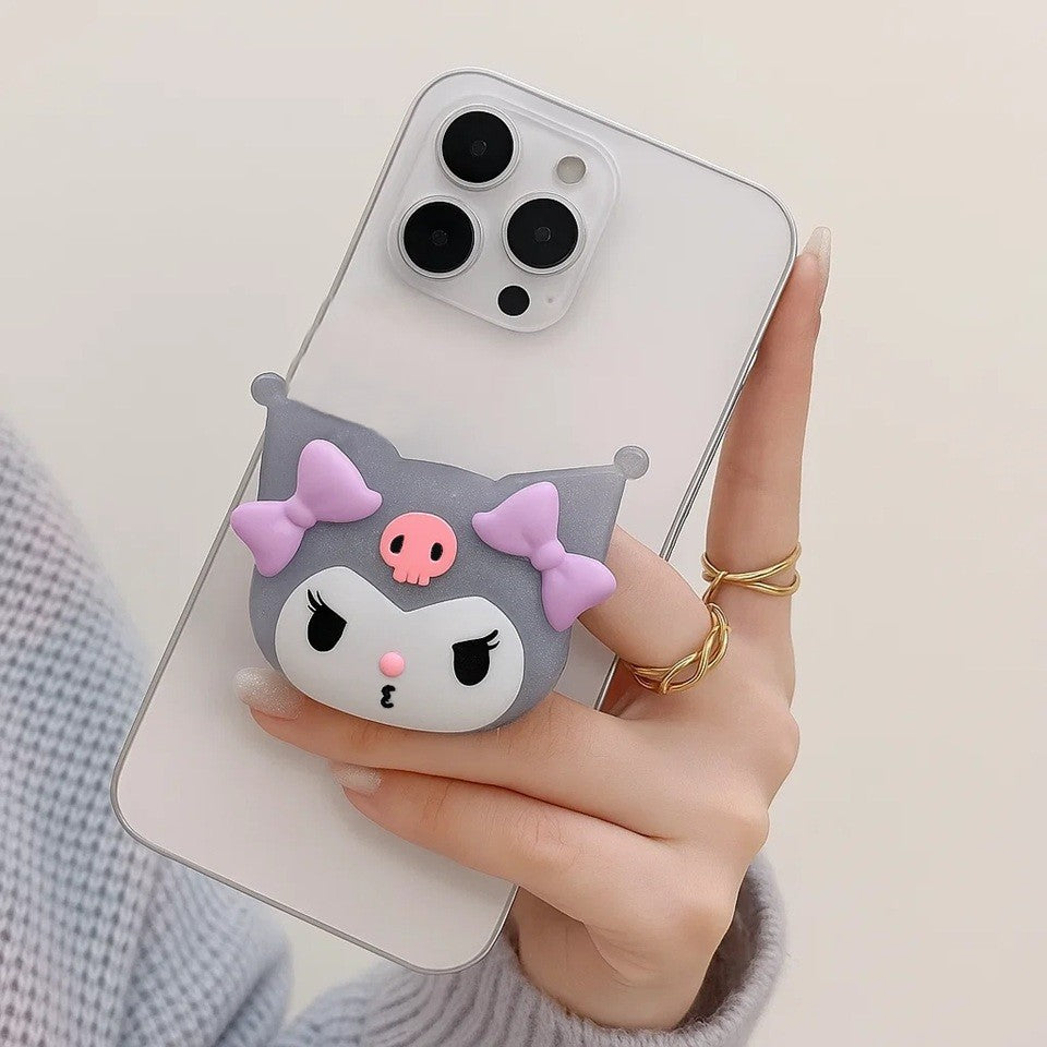 Grip Phosphorescent pour Smartphone Kuromi – Image 2