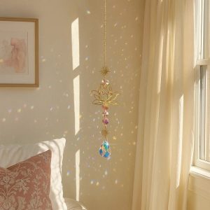 Suspension en Strass Fleur de Lotus