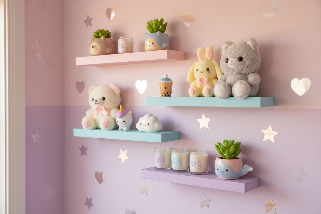 Étagères kawaii