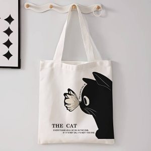 Sac Tote Chat Minimaliste