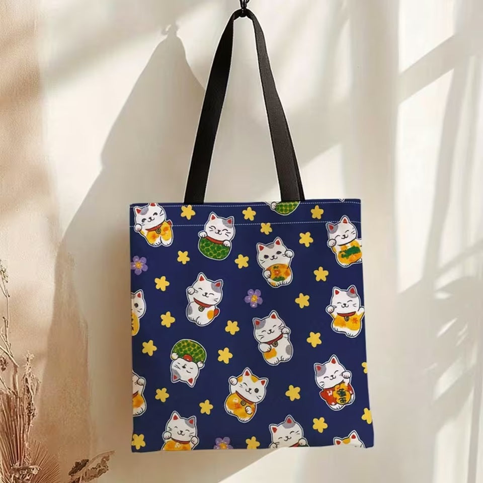 Tote Bag aux Petits Maneki Neko – Image 3