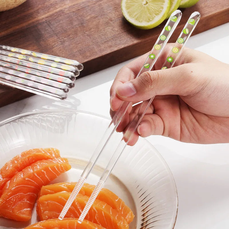Baguettes en Verre à Motifs Fruits Colorés – Image 2