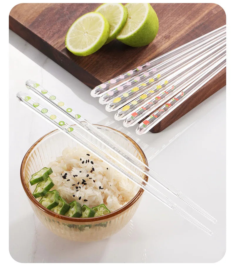 Baguettes en Verre à Motifs Fruits Colorés – Image 6