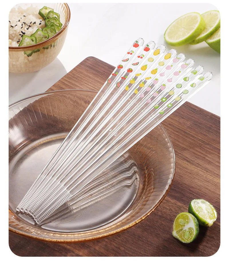 Baguettes en Verre à Motifs Fruits Colorés – Image 7