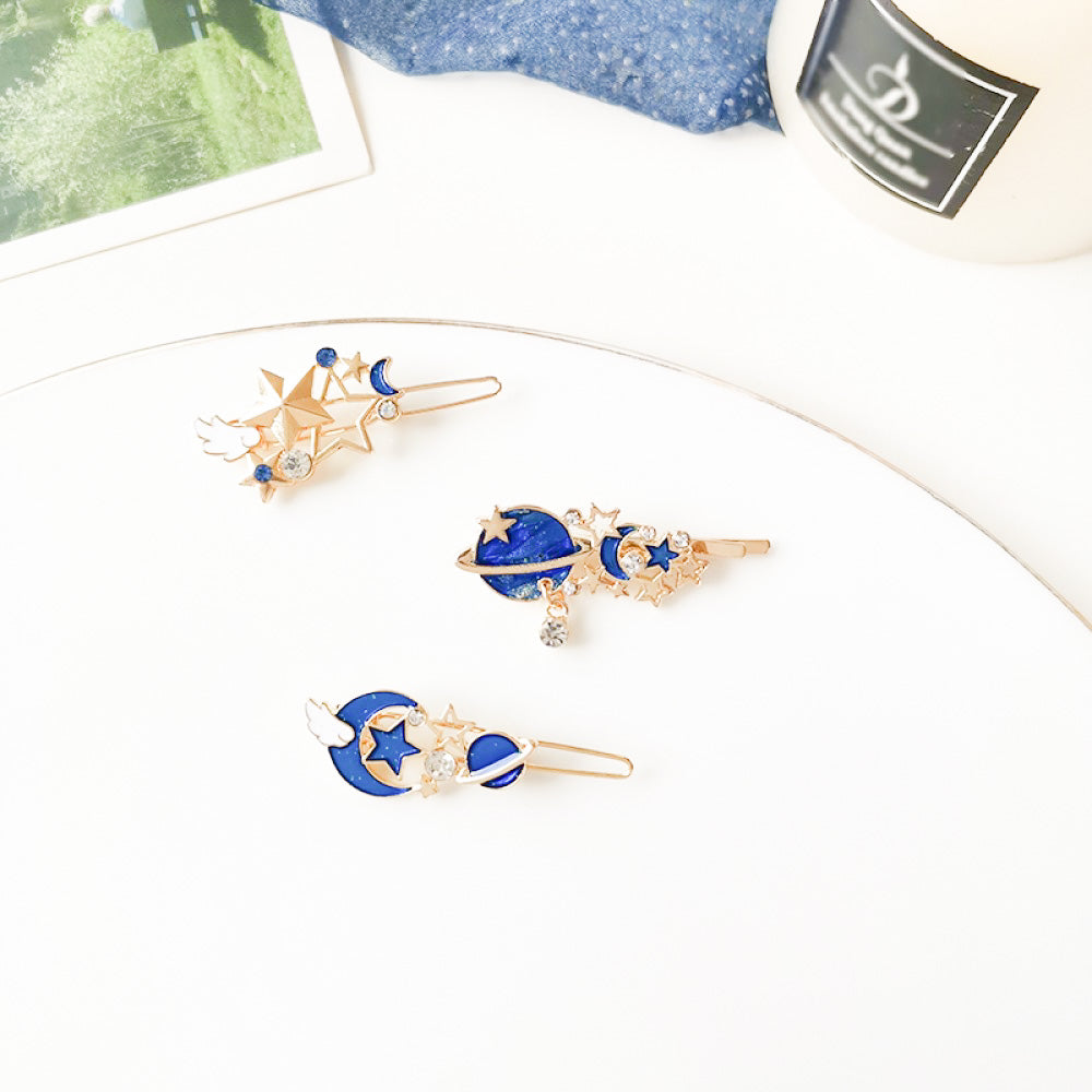 Barrettes en Galaxie pour Cheveux Étoilés – Image 2