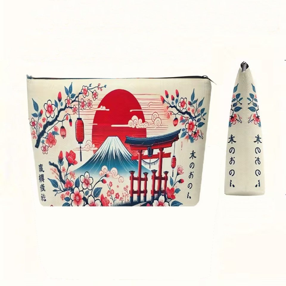 Trousse de Maquillage Japonaise Mont Fuji et Cerisiers – Image 3