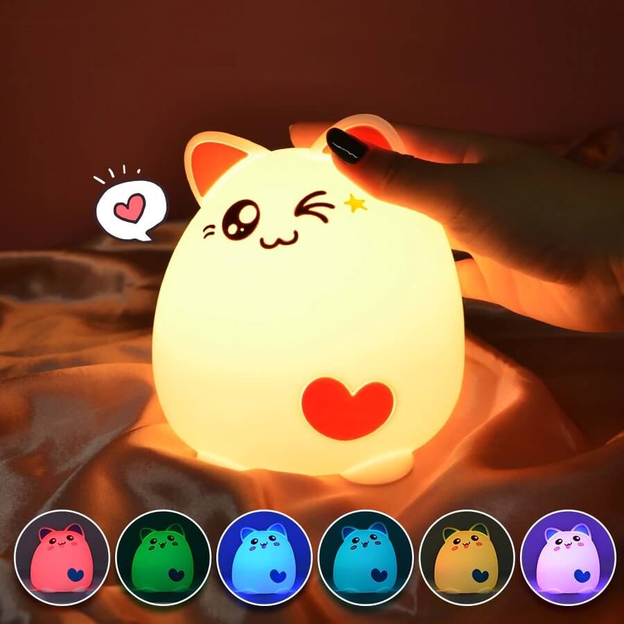 Veilleuse pour Bébé en Forme de Chat – Image 6
