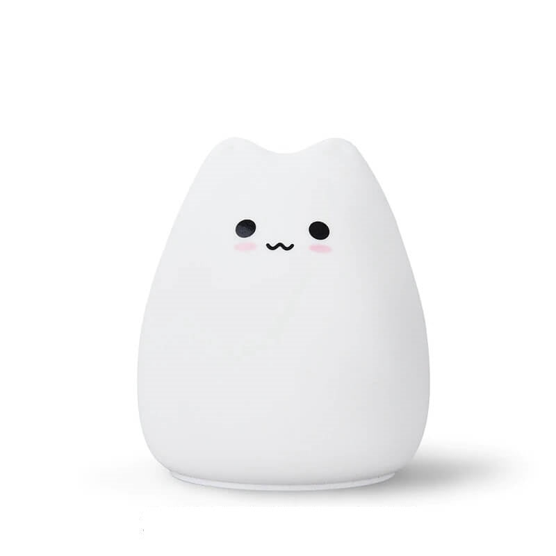 veilleuse chat kawaii timide