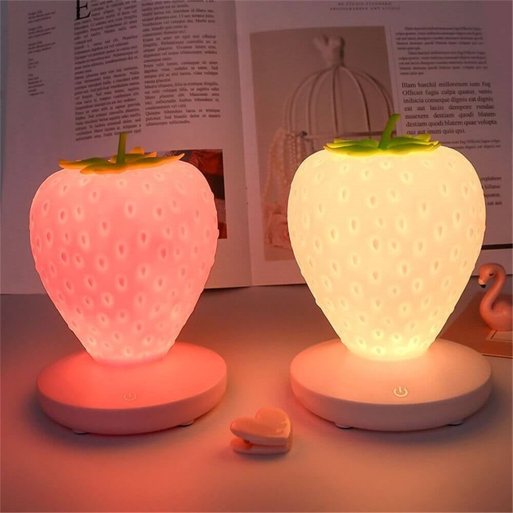 Veilleuse Kawaii en Forme de Fraise – Image 4