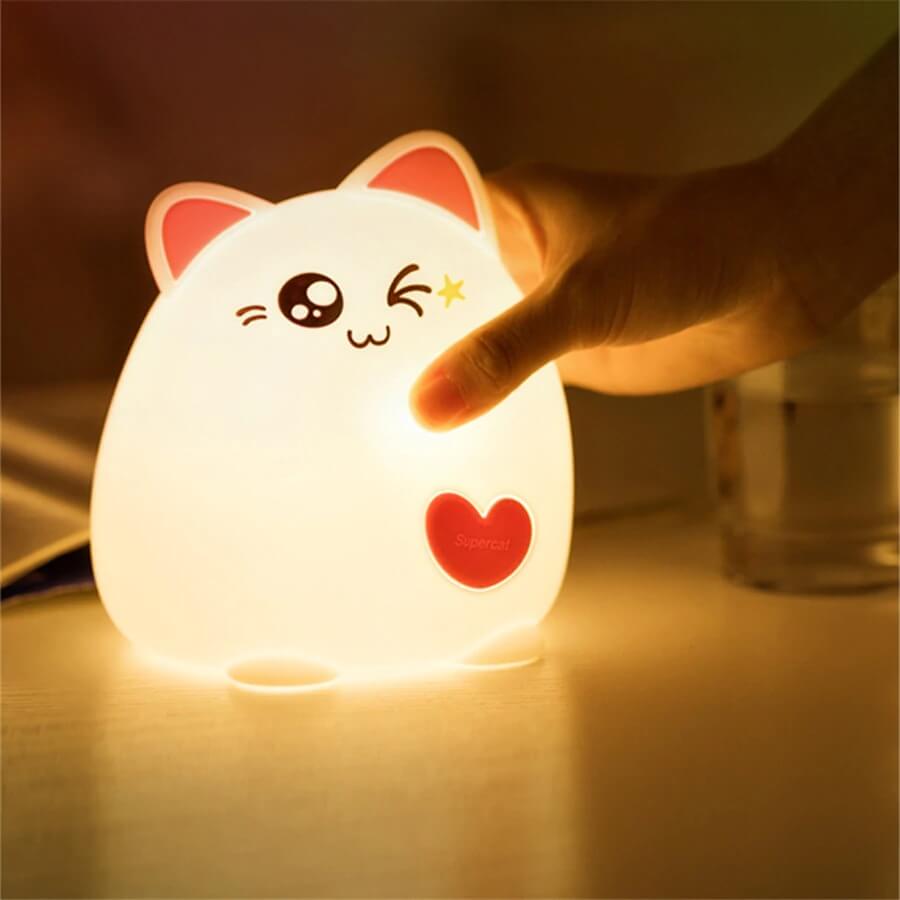 Veilleuse pour Bébé en Forme de Chat – Image 4