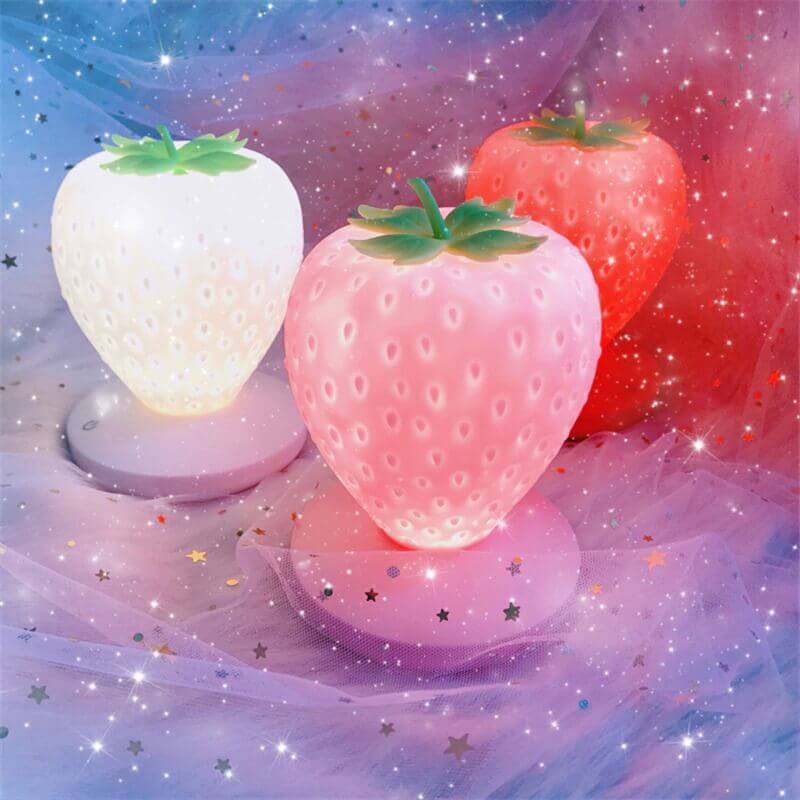 Veilleuse Kawaii en Forme de Fraise – Image 7